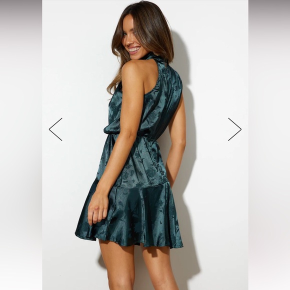 Hello Molly Breaking Hearts Dress in Emerald Green - Picture 2 of 12